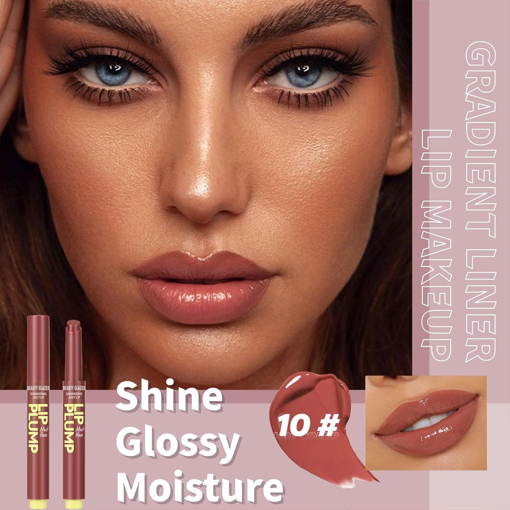 Set De 6 Delineadores De Labios Mate, Pintalabios Líquidos Y Tintes Labiales Peel Off, Set De Brillos Labiales Impermeables, Duraderos Y Que No Se Desvanecen, Tintes Labiales Hidratantes