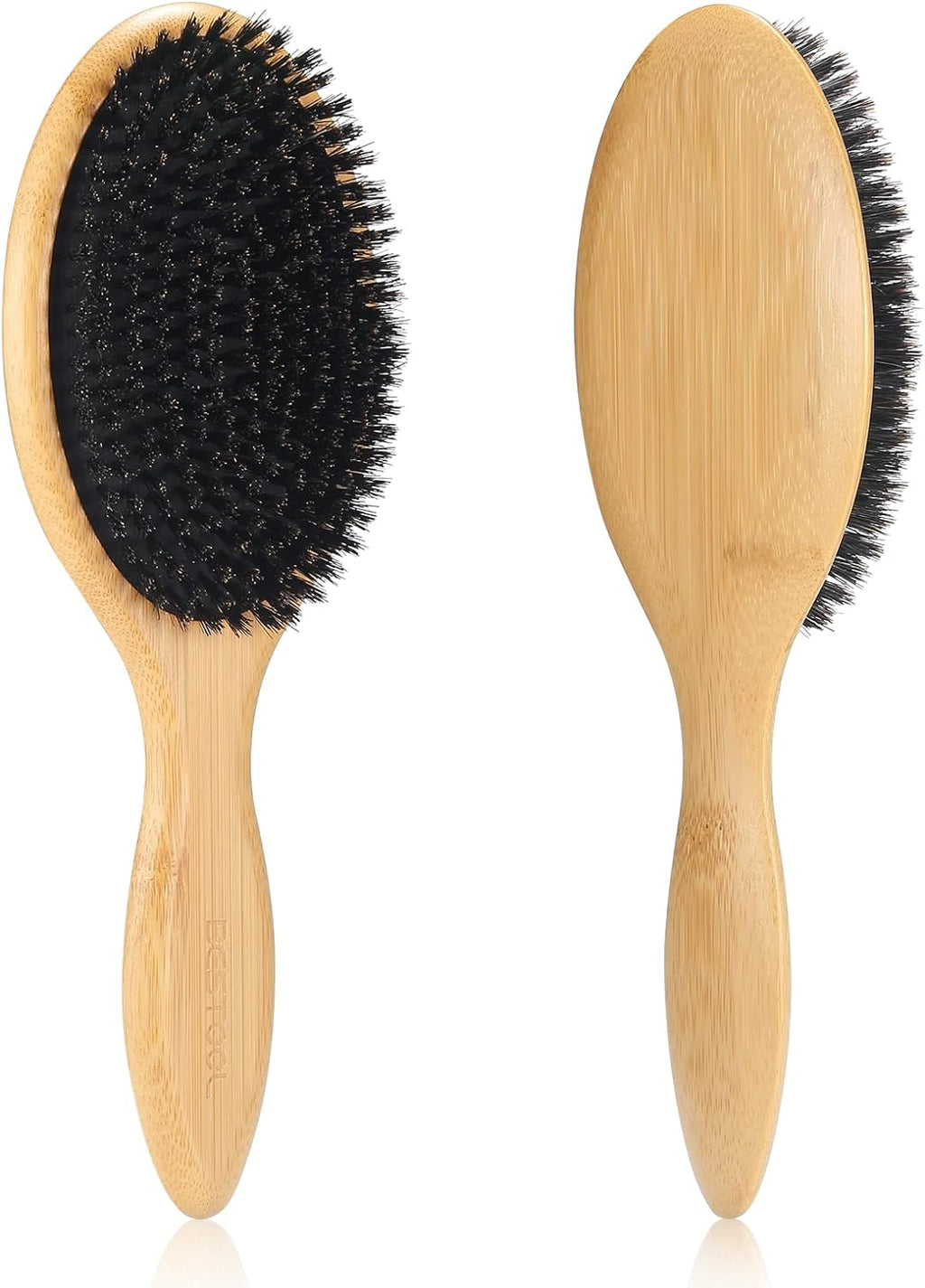 BESTOOL Cepillo De Pelo De Cerdas De Jabalí  Con Palas De Bambú.Mejora La Textura Del Cabello 