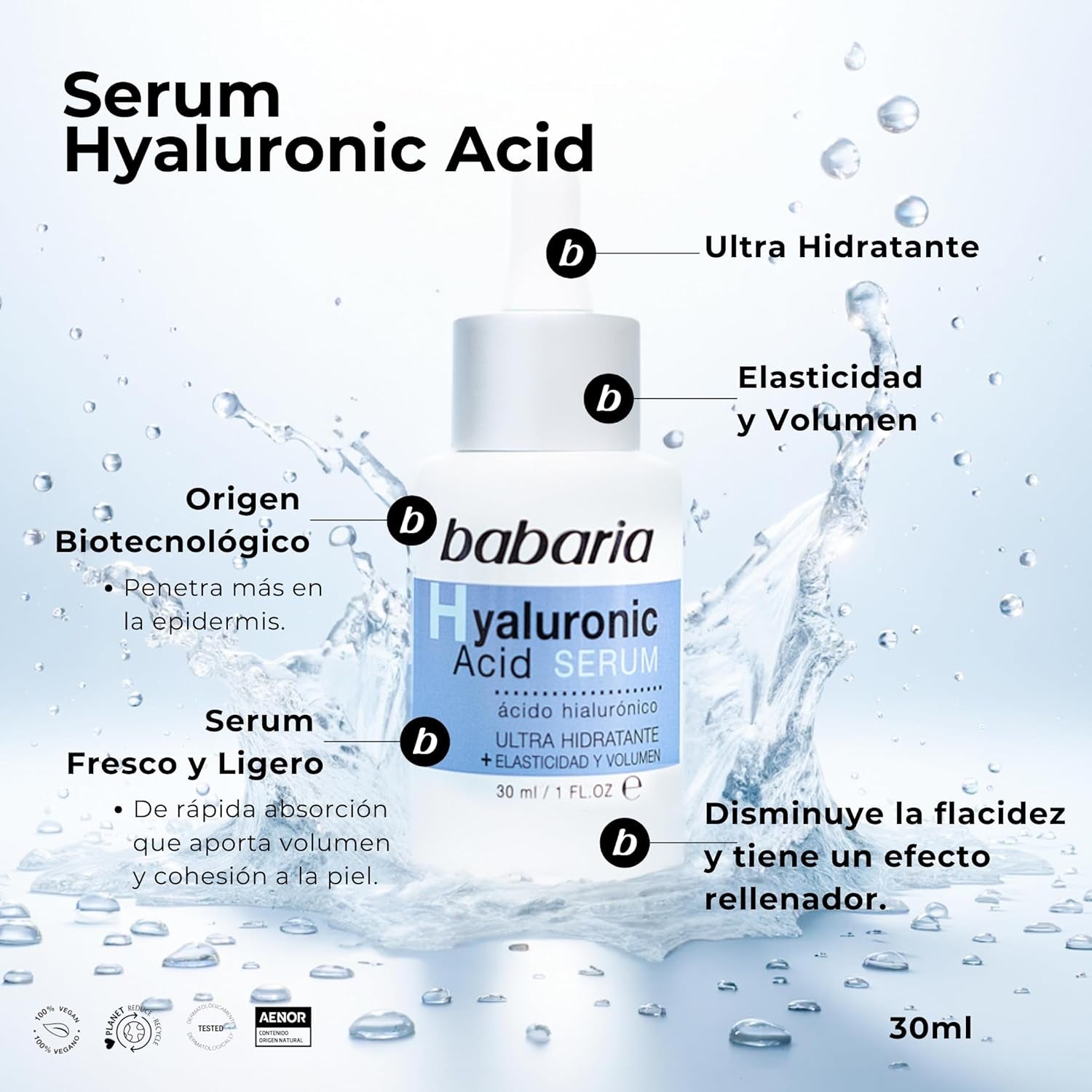 Babaria - Neceser Ritual Hialurónico, Pack Especial, Incluye Crema Facial 50 Ml, Sérum Facial 30 Ml Y Ampolla Facial 2 Ml, Con Ácido Hialurónico, Hidrata La Piel, Mejora El Volumen Y La Elasticidad