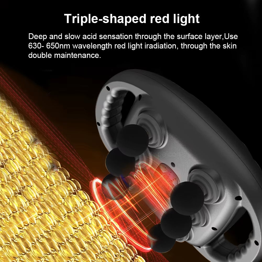 pistola masajeador de alta frecuencias 6 cabezales