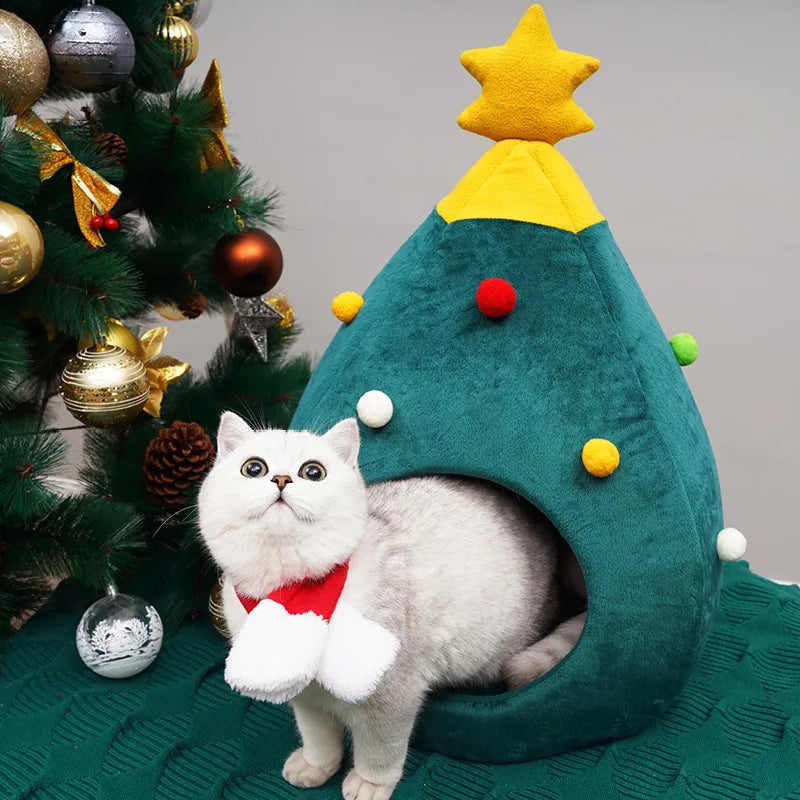  Árbol de Navidad Casa de Gato