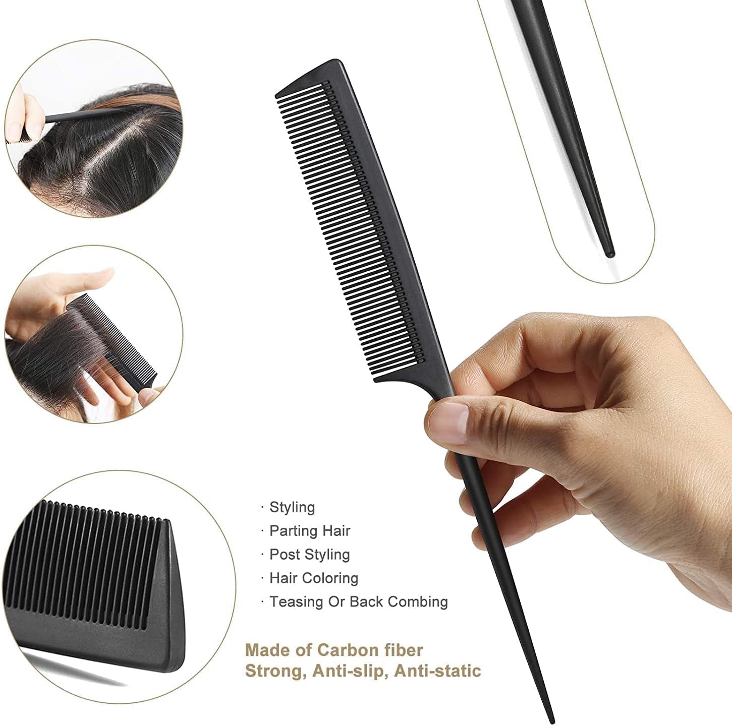 BESTOOL Cepillo De Pelo De Cerdas De Jabalí  Con Palas De Bambú.Mejora La Textura Del Cabello 